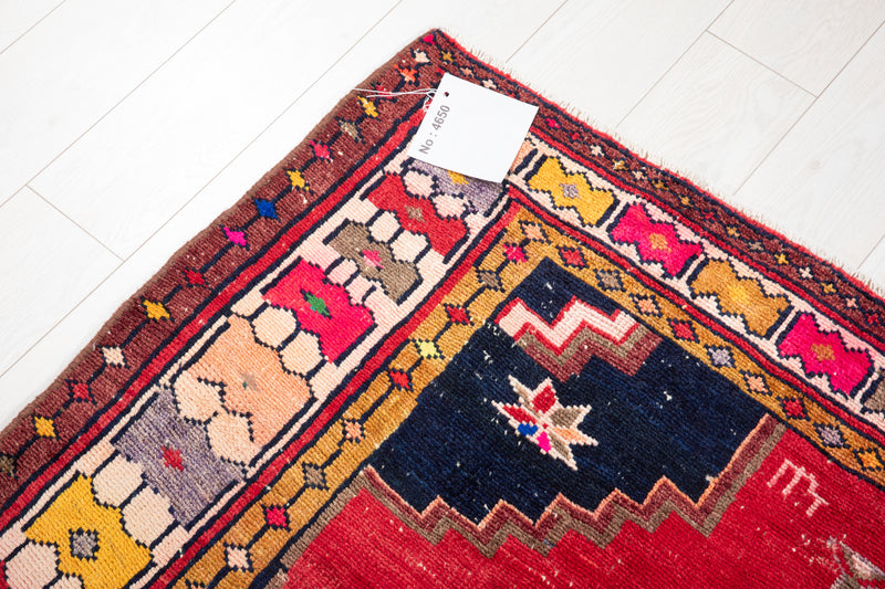 7' 3" x 4' 7" Excellent Hand-Knotted Antique Tribal Rug