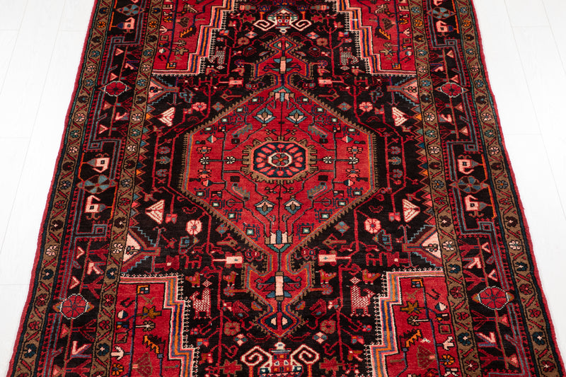10' 11" x 5' Excellent Hand-Knotted Vintage Tribal Rug - Yasi & Fara 