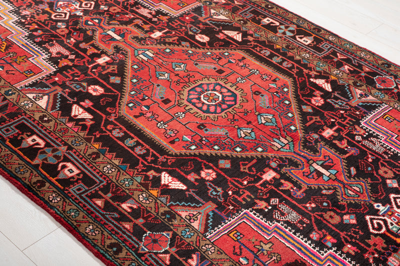 10' 11" x 5' Excellent Hand-Knotted Vintage Tribal Rug - Yasi & Fara 