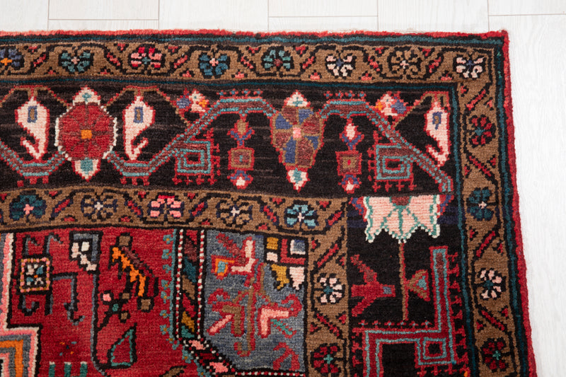 10' 11" x 5' Excellent Hand-Knotted Vintage Tribal Rug - Yasi & Fara 