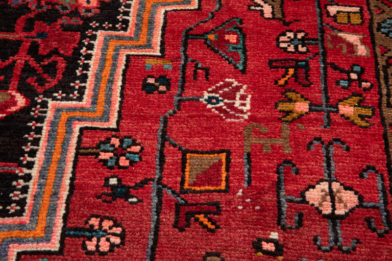 10' 11" x 5' Excellent Hand-Knotted Vintage Tribal Rug - Yasi & Fara 