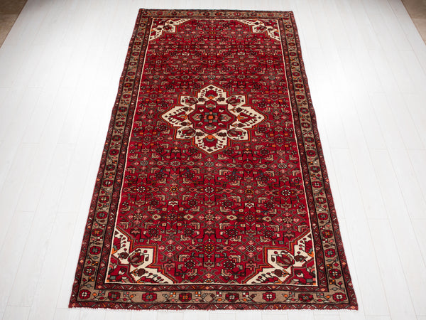 9' 11" x 5' 3" Excellent Hand-Knotted Vintage Tribal Rug