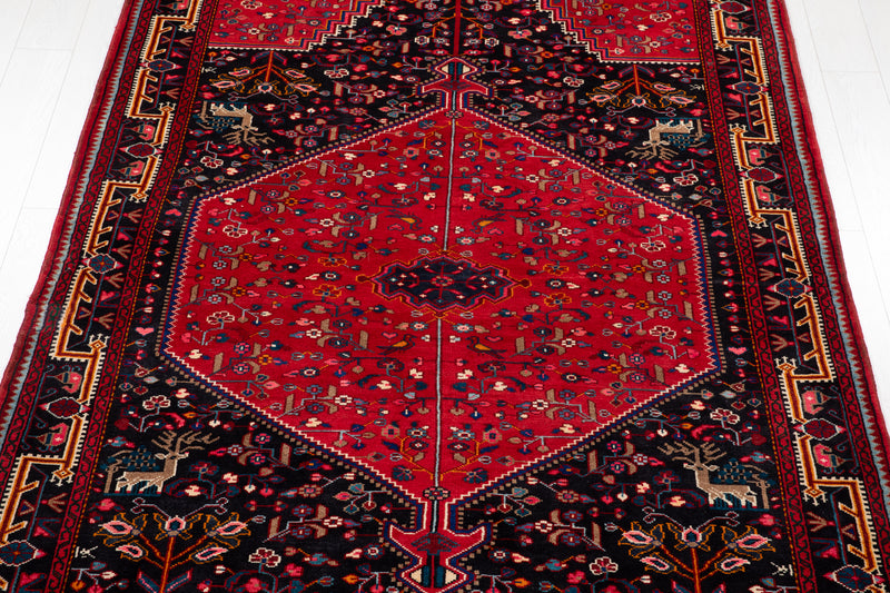 10' 4" x 5' 9" Excellent Hand-Knotted Vintage Collectible Tribal Rug