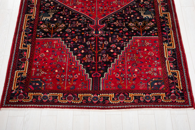 10' 4" x 5' 9" Excellent Hand-Knotted Vintage Collectible Tribal Rug