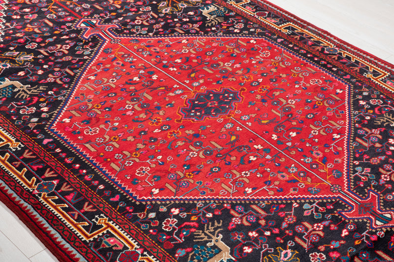 10' 4" x 5' 9" Excellent Hand-Knotted Vintage Collectible Tribal Rug