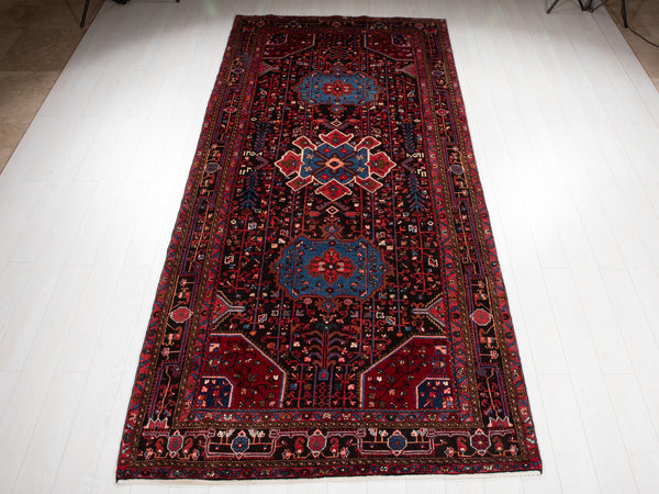11' 9" X 5' 4" Excellent Collectible Vintage Tribal Rug