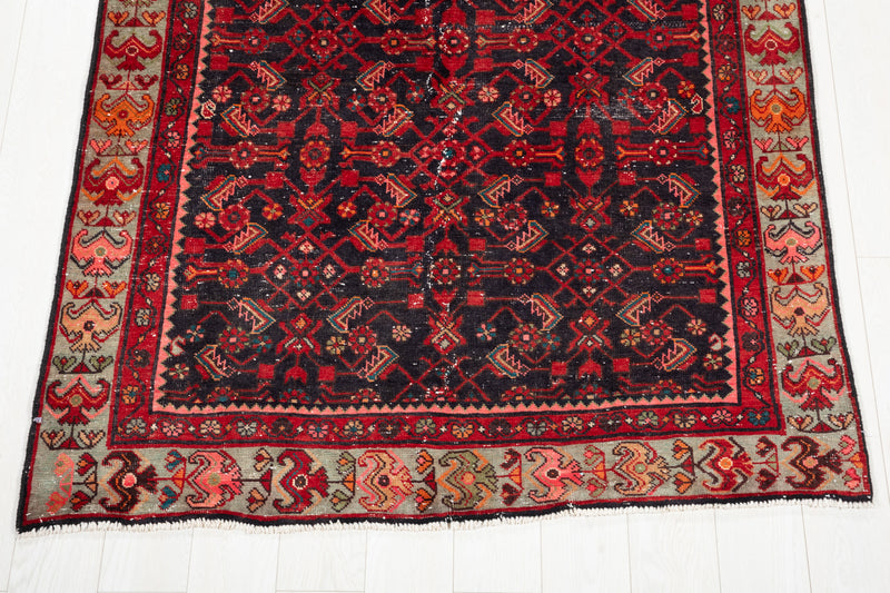 12' 5" x 4' 8" Excellent Hand-Knotted Antique Tribal Rug - Yasi & Fara 