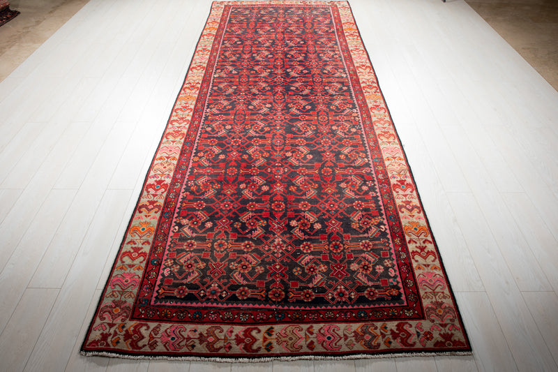 12' 5" x 4' 8" Excellent Hand-Knotted Antique Tribal Rug - Yasi & Fara 