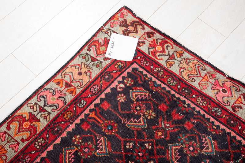 12' 5" x 4' 8" Excellent Hand-Knotted Antique Tribal Rug - Yasi & Fara 