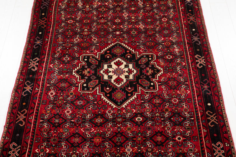 9' 11" x 4' 11" Excellent Hand-Knotted Vintage Tribal Rug - Yasi & Fara 