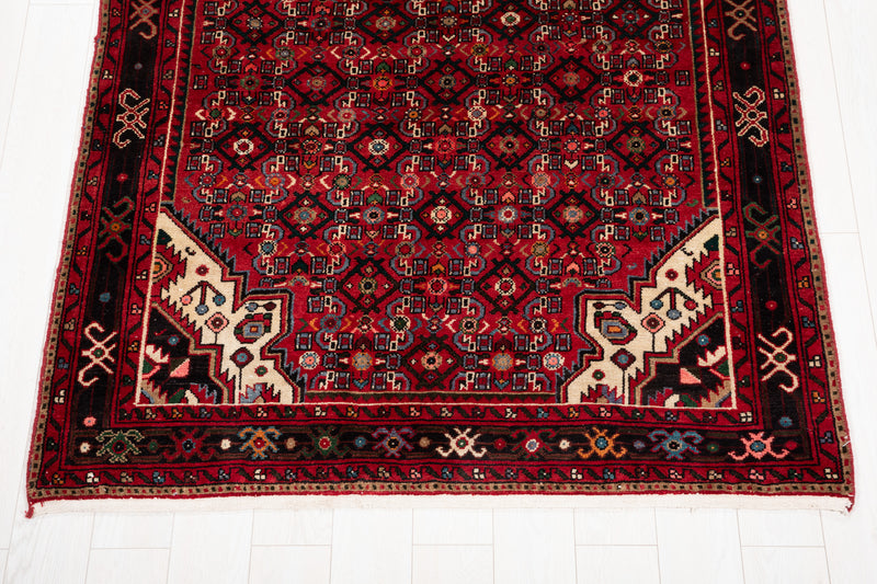 9' 11" x 4' 11" Excellent Hand-Knotted Vintage Tribal Rug - Yasi & Fara 