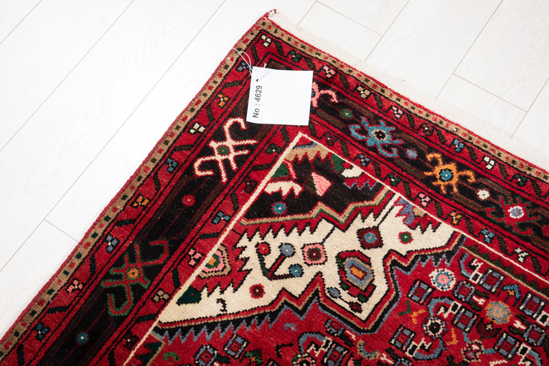 9' 11" x 4' 11" Excellent Hand-Knotted Vintage Tribal Rug - Yasi & Fara 