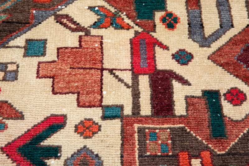10' 9" x 5' 5" Excellent Hand-Knotted Antique Tribal Rug - Yasi & Fara 