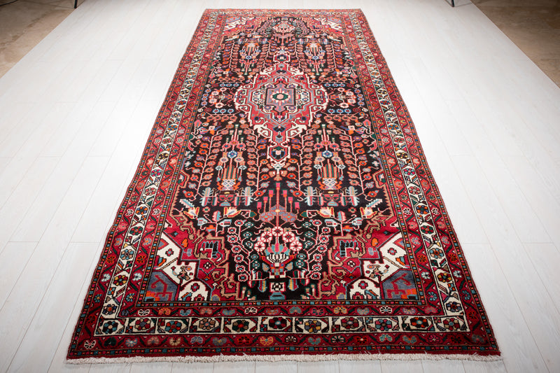 11' 3" x 5' 3" Excellent Hand-Knotted Collectible Tribal Rug - Yasi & Fara 