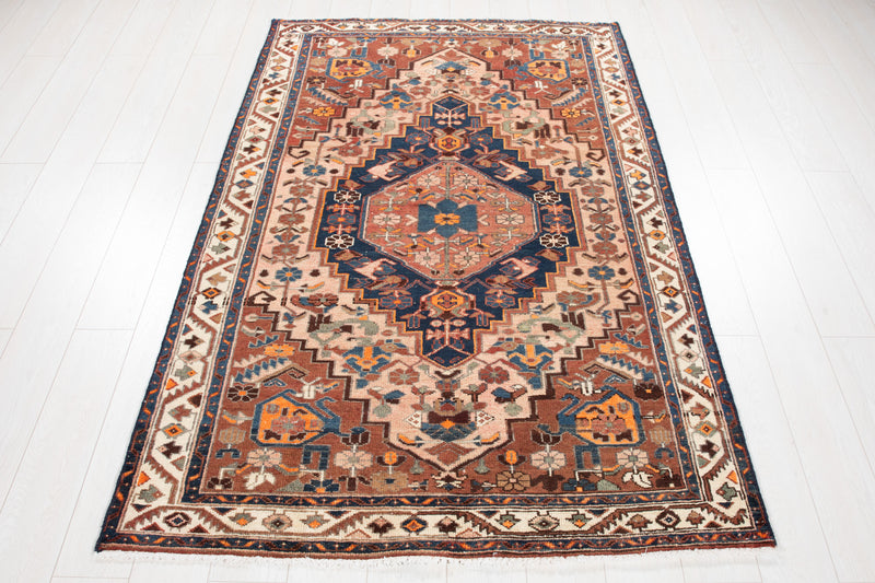 6' 6" x 4' 2" Excellent Hand-Knotted Collectible Antique Tribal Rug - Yasi & Fara 