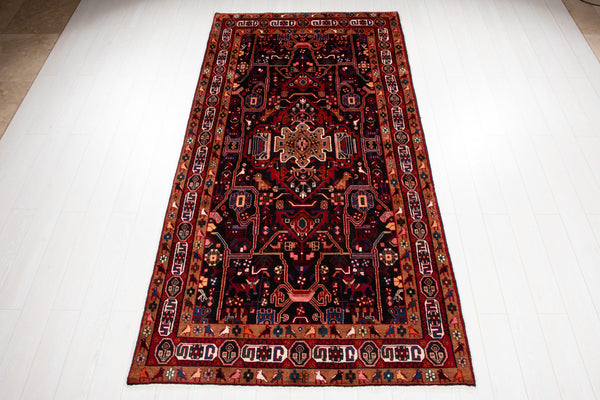 9' 9" x 4' 11" Excellent Hand-Knotted Collectible Vintage Tribal Rug - Yasi & Fara 