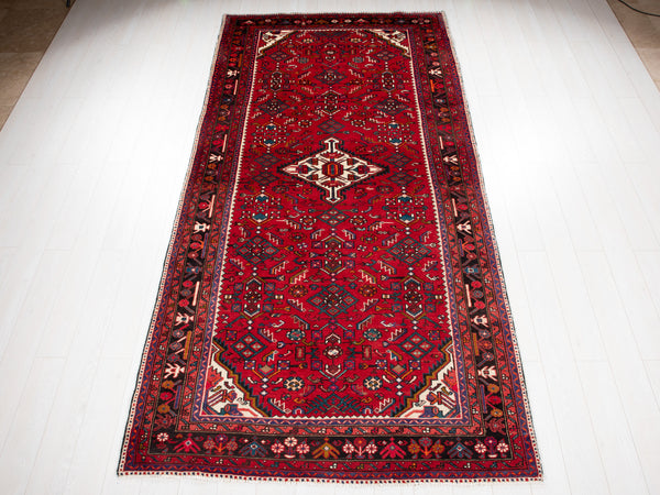 10' 10" x 5' 3" Excellent Hand-Knotted Vintage Tribal Rug - Yasi & Fara 