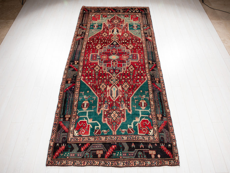 11' 1" x 5' Excellent Hand-Knotted Collectible Antique Tribal Rug - Yasi & Fara 