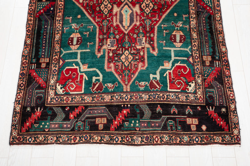 11' 1" x 5' Excellent Hand-Knotted Collectible Antique Tribal Rug - Yasi & Fara 