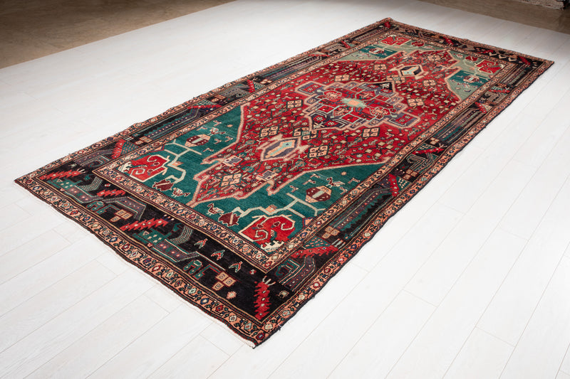 11' 1" x 5' Excellent Hand-Knotted Collectible Antique Tribal Rug - Yasi & Fara 
