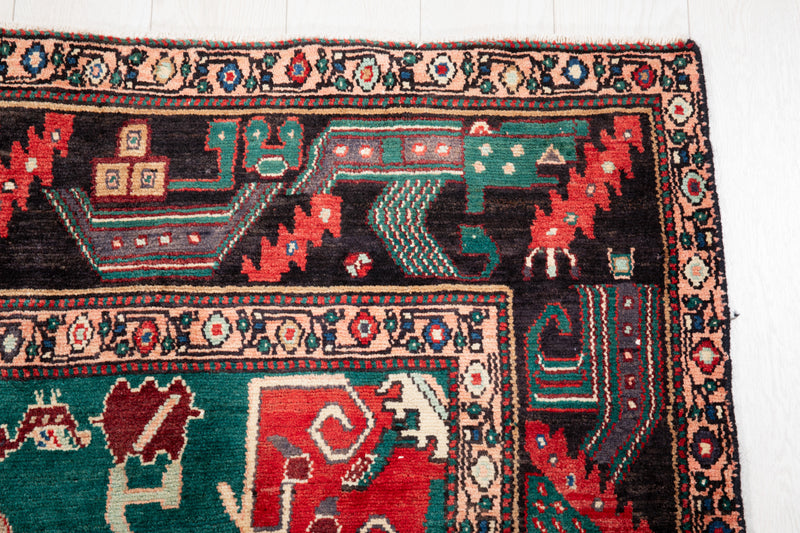 11' 1" x 5' Excellent Hand-Knotted Collectible Antique Tribal Rug - Yasi & Fara 