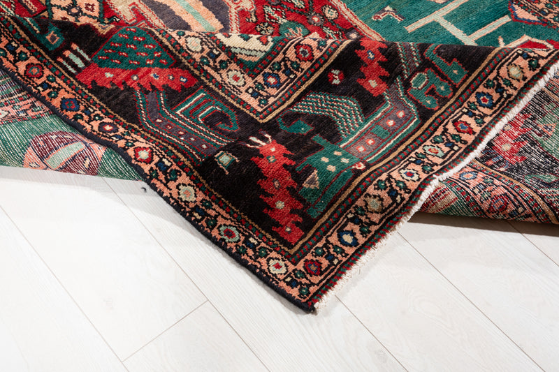 11' 1" x 5' Excellent Hand-Knotted Collectible Antique Tribal Rug - Yasi & Fara 