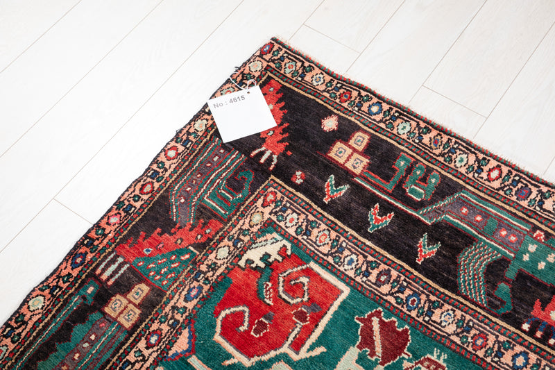 11' 1" x 5' Excellent Hand-Knotted Collectible Antique Tribal Rug - Yasi & Fara 