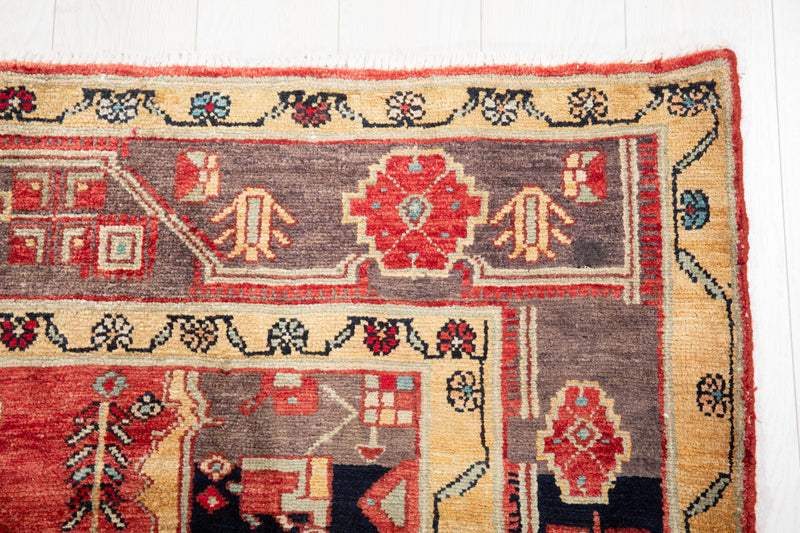 9' x 4' 11" Excellent Hand-Knotted Collectible Antique Tribal Rug - Yasi & Fara 