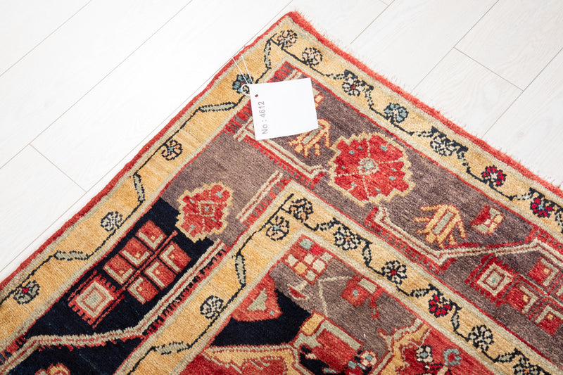 9' x 4' 11" Excellent Hand-Knotted Collectible Antique Tribal Rug - Yasi & Fara 