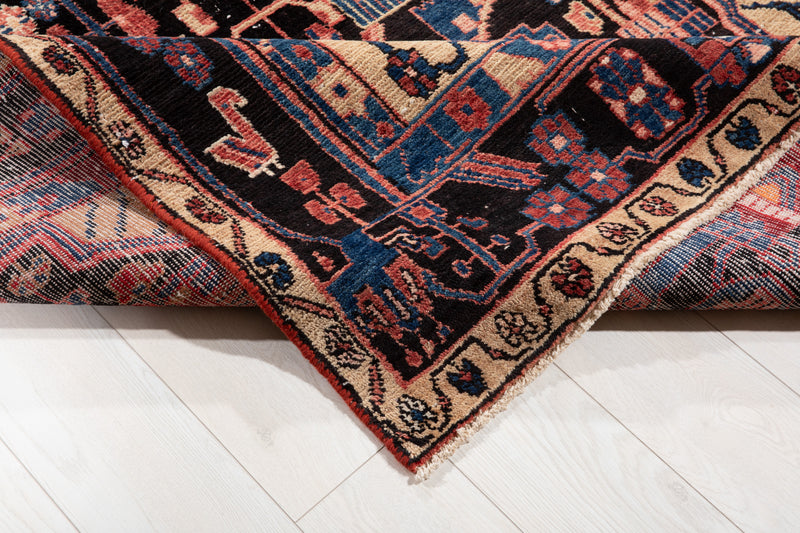 11' 4" x 5' Excellent Hand-Knotted Vintage Tribal Rug - Yasi & Fara 