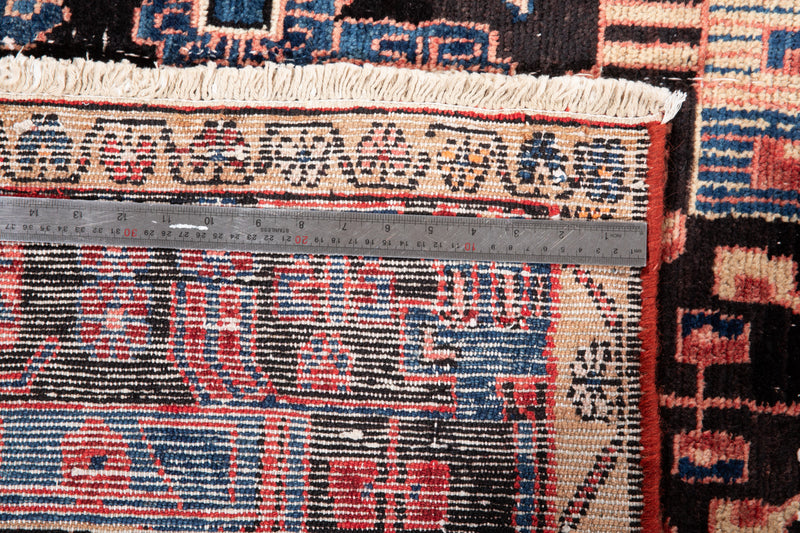 11' 4" x 5' Excellent Hand-Knotted Vintage Tribal Rug - Yasi & Fara 
