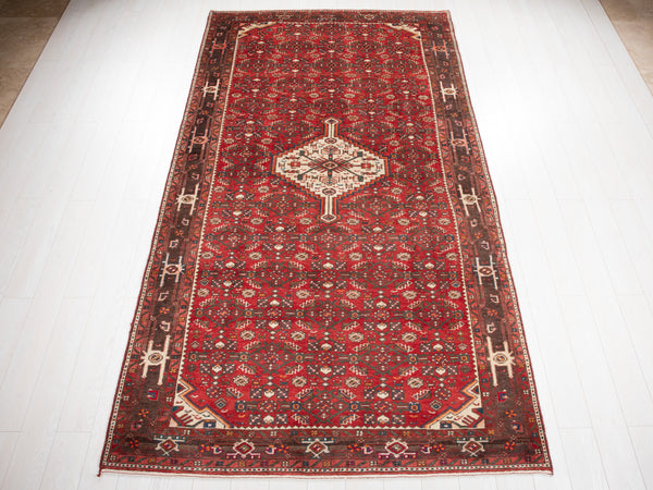 10' 6" x 5' 10" Excellent Hand-Knotted Vintage Tribal Rug - Yasi & Fara 