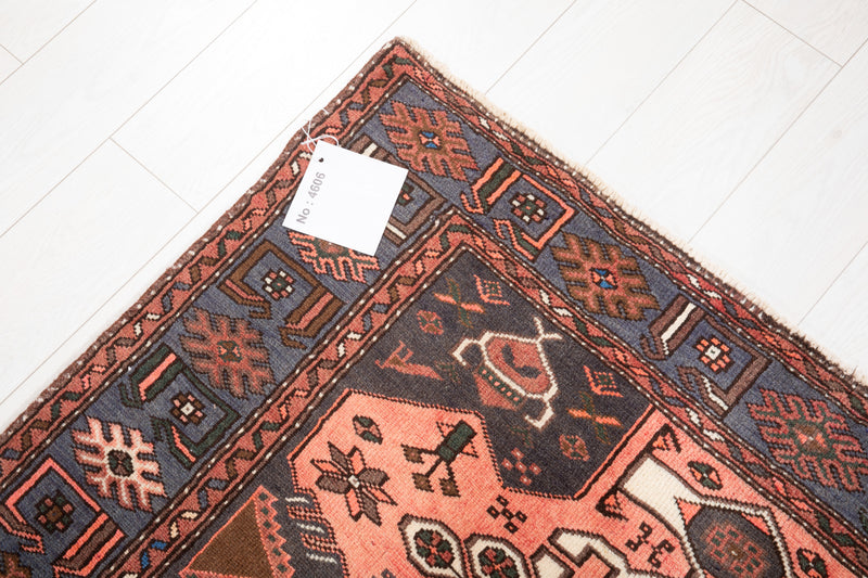6' 7" x 4' 1" Excellent Hand-Knotted Vintage Tribal Rug - Yasi & Fara 