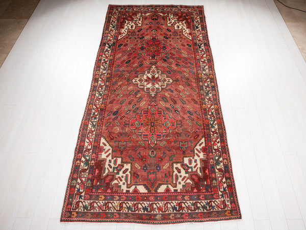 11' 4" x 5' Excellent Hand-Knotted Vintage Tribal Rug - Yasi & Fara 