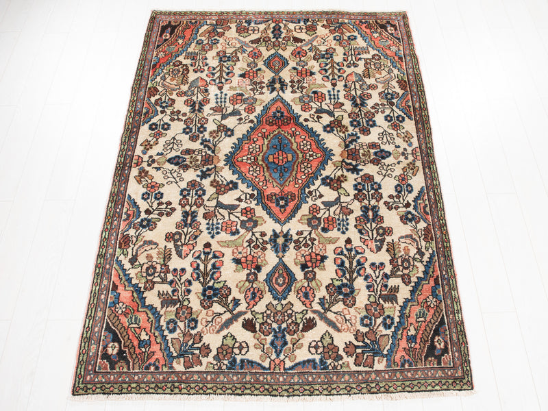 7' 6" x 5' Excellent Hand-Knotted Vintage Tribal Rug - Yasi & Fara 