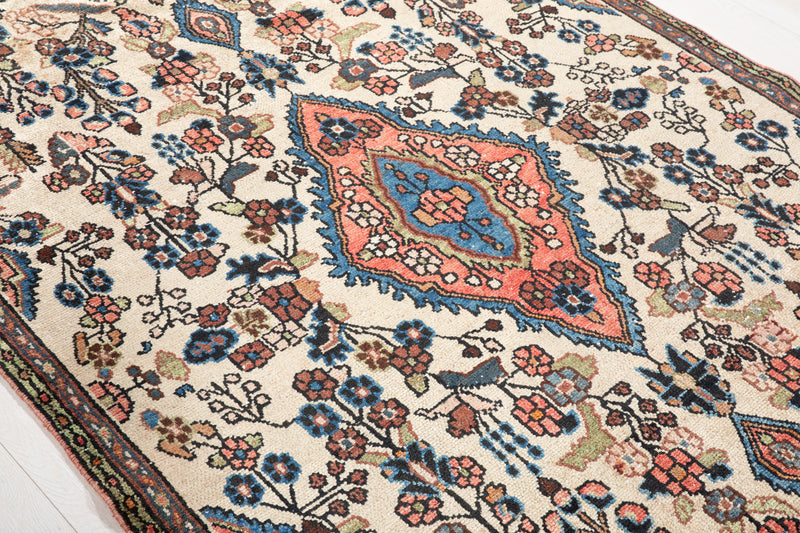 7' 6" x 5' Excellent Hand-Knotted Vintage Tribal Rug - Yasi & Fara 