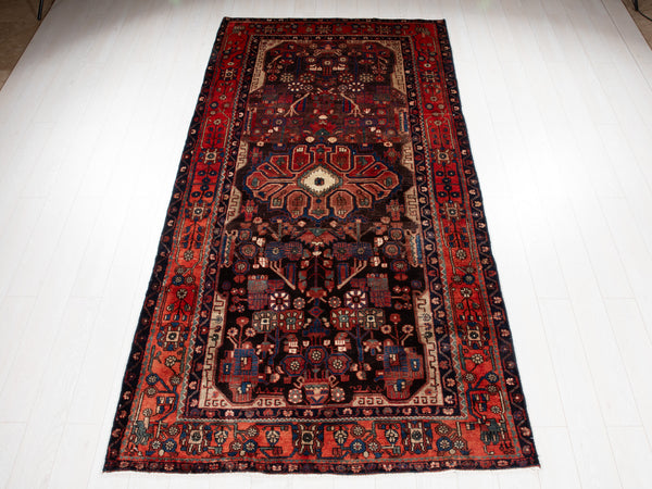10' 3" x 5' 1" Excellent Hand-Knotted Vintage Tribal Rug - Yasi & Fara 