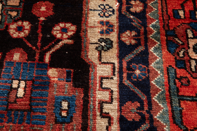 10' 3" x 5' 1" Excellent Hand-Knotted Vintage Tribal Rug - Yasi & Fara 