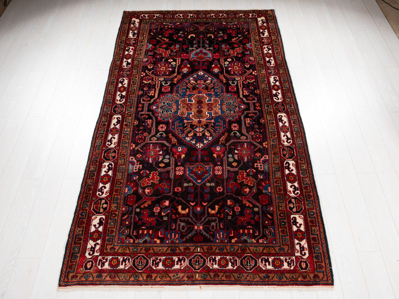 9' 10" x 5' 2" Excellent Hand-Knotted Vintage Tribal Rug - Yasi & Fara 