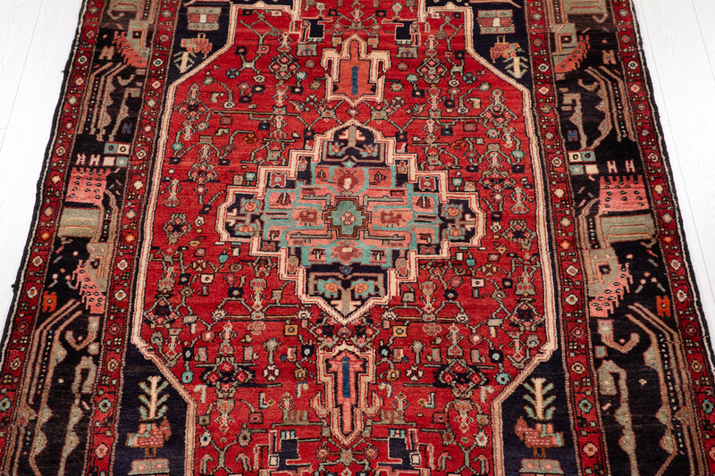 9' 5" x 5' 2" Excellent Hand-Knotted Vintage Collectible Tribal Rug - Yasi & Fara 