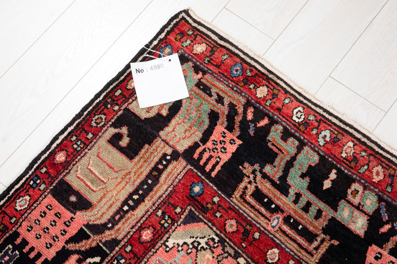 9' 5" x 5' 2" Excellent Hand-Knotted Vintage Collectible Tribal Rug - Yasi & Fara 