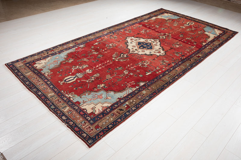 10' 8" x 5' 3" Excellent Hand-Knotted Antique Tribal Rug - Yasi & Fara 