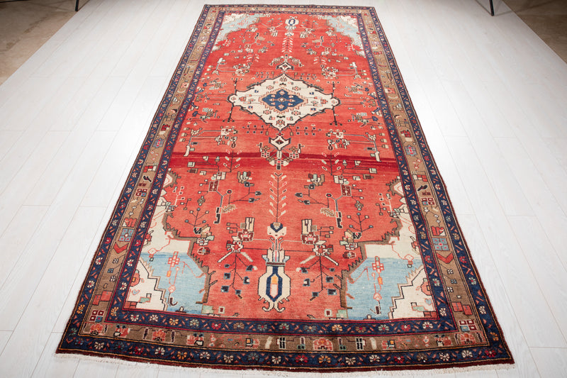 10' 8" x 5' 3" Excellent Hand-Knotted Antique Tribal Rug - Yasi & Fara 