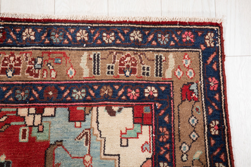 10' 8" x 5' 3" Excellent Hand-Knotted Antique Tribal Rug - Yasi & Fara 