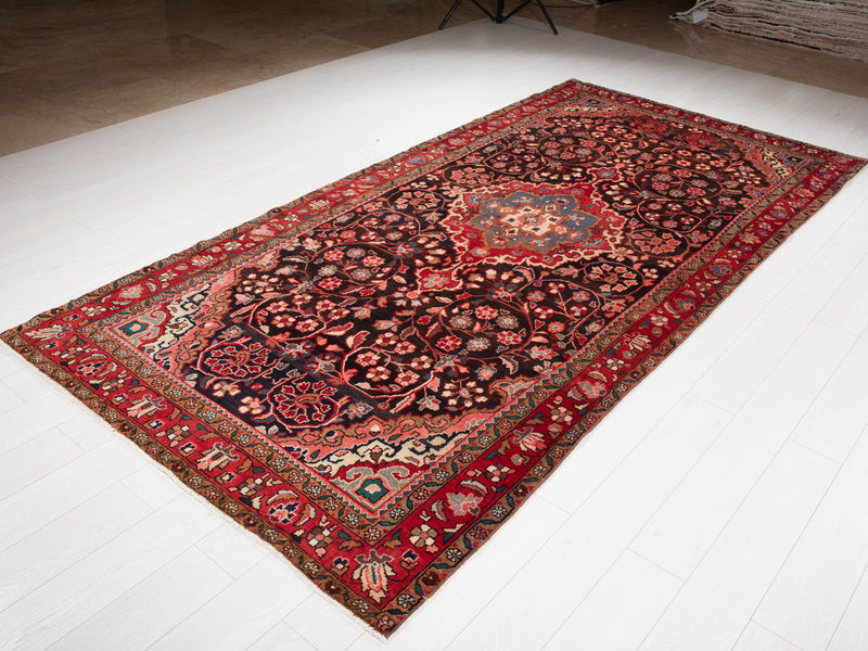 10' 8" x 5' 2" Excellent Hand-Knotted Vintage Tribal Rug - Yasi & Fara 