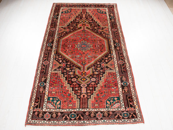 9' 8" x 5' 1" Excellent Hand-Knotted Vintage Tribal Rug - Yasi & Fara 