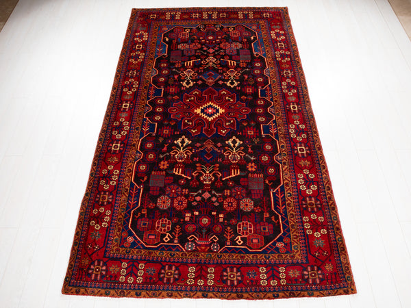 9' 10" x 5' 6" Excellent Hand-Knotted Vintage Tribal Rug - Yasi & Fara 