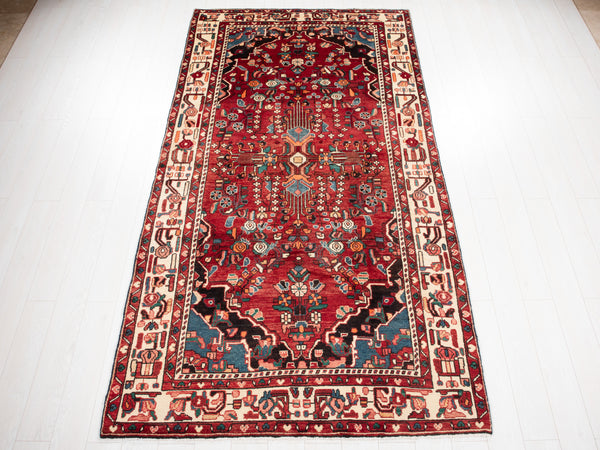 9' 7" x 5' 2" Excellent Hand-Knotted Collectible Vintage Rug - Yasi & Fara 