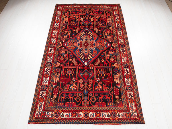 9' 9" x 5' 3" Excellent Hand-Knotted Vintage Collectible Tribal Rug - Yasi & Fara 