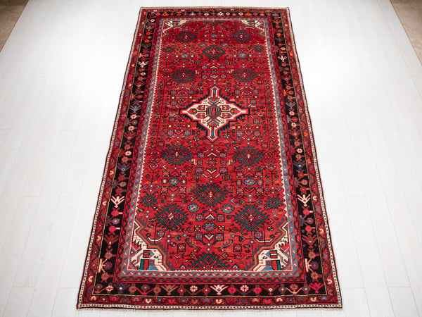 9' 10" x 5' 3" Excellent Hand-Knotted Vintage Fine Tribal Rug - Yasi & Fara 